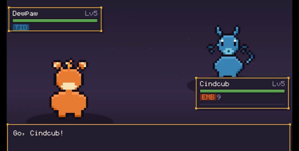 A pokemon clone generated from AI that is basically a copy of the original.
